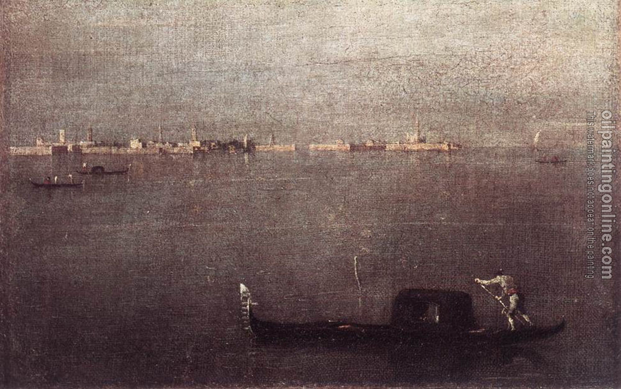 Francesco Guardi - Gondola in the Lagoon